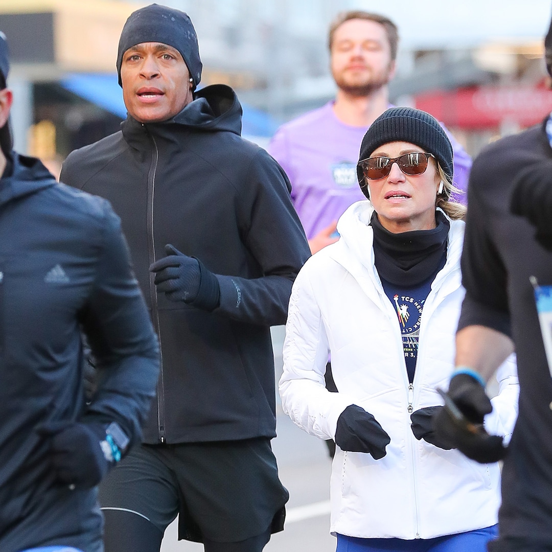 Amy Robach & T.J. Holmes Run NYC Half Marathon Together After ABC Exit